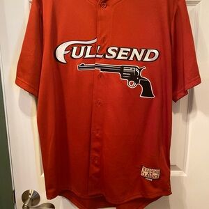 Nelk Boys Fullsend Classic Men's Red Button-Up Jersey